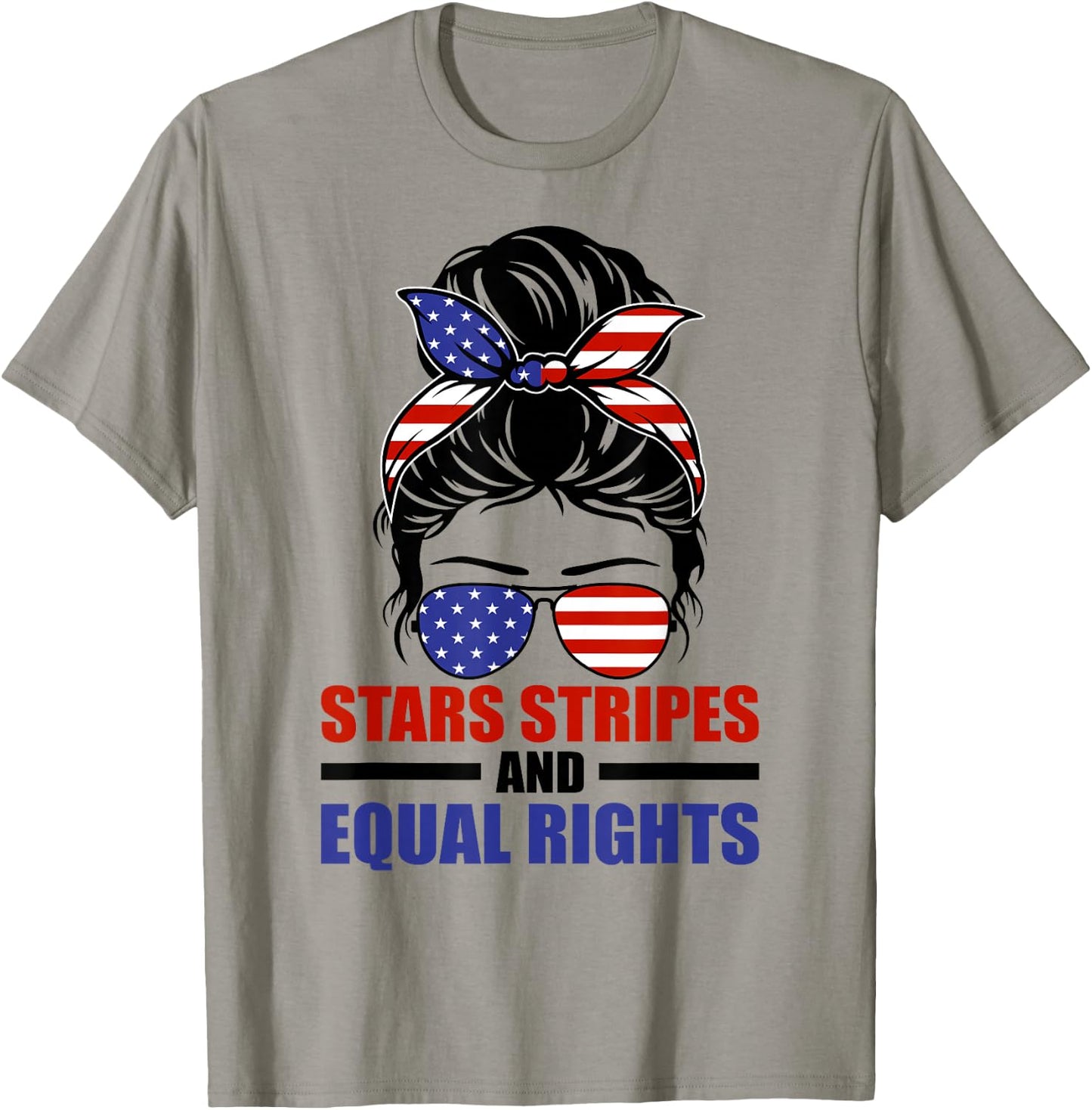 Stars Stripes And Equal Rights T-Shirt - T-Shirt | Sand