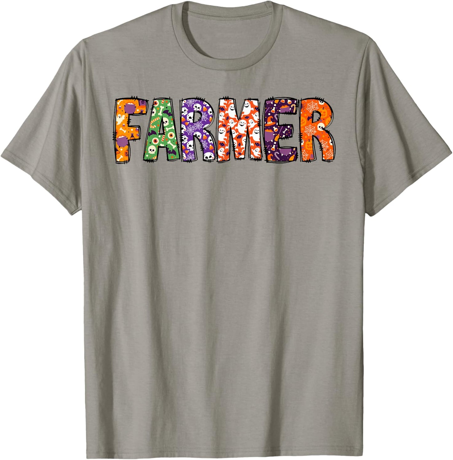 Funny Farmer Halloween Costumes Woman Matching T-Shirt - T-Shirt | Sand
