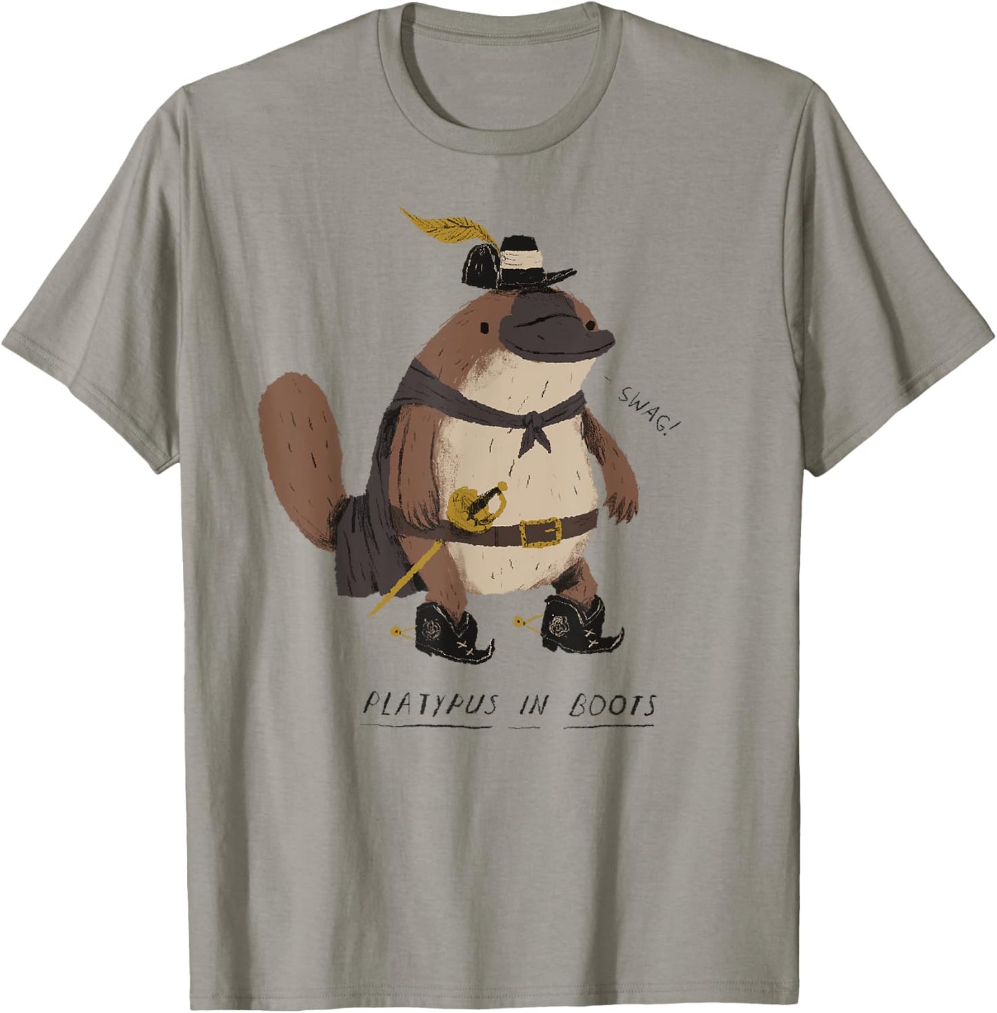Platypus in Boots / Platypus ! T-Shirt - T-Shirt | Sand
