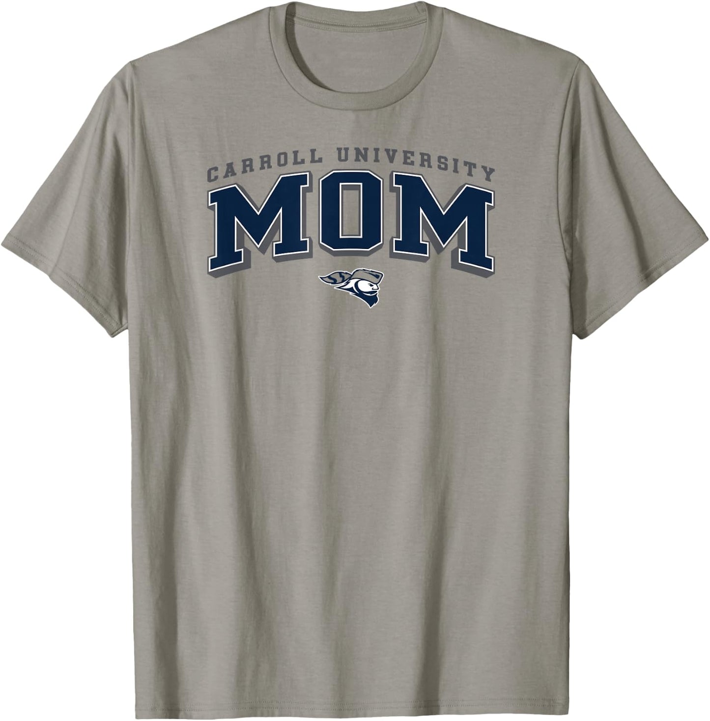 Carroll Pioneers Mom Arch Orange Officially Licensed T-Shirt - T-Shirt | Sand