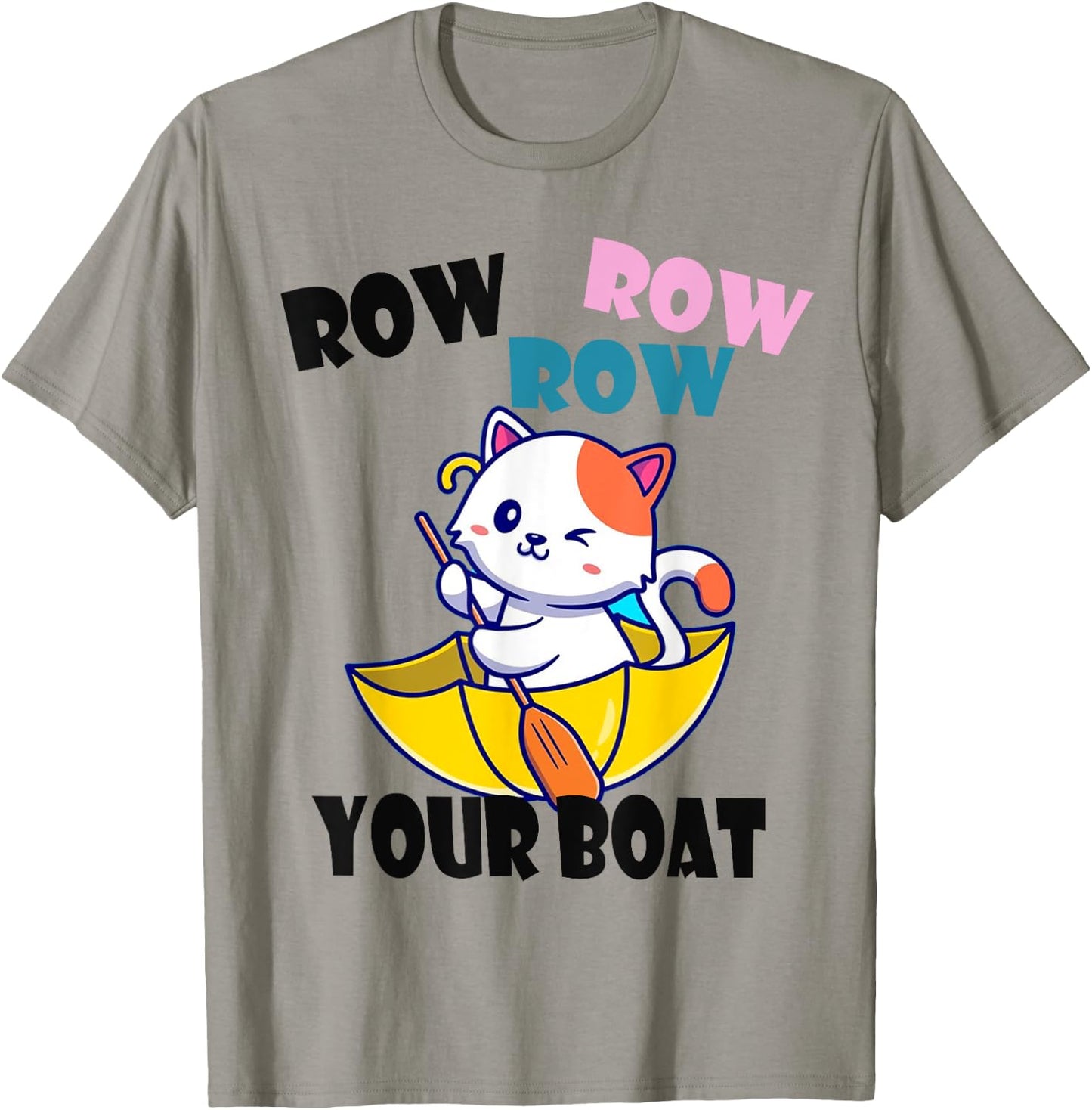 Row Row Row Your Boat Cute Unicorn Funny Kids T-Shirt - T-Shirt | Sand