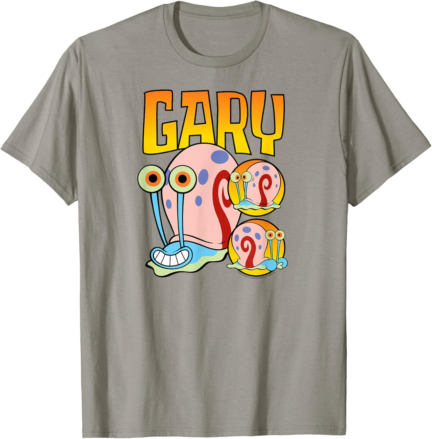 Spongebob Squarepants - Gary The Snail Character Collage T-Shirt - T-Shirt | Sand