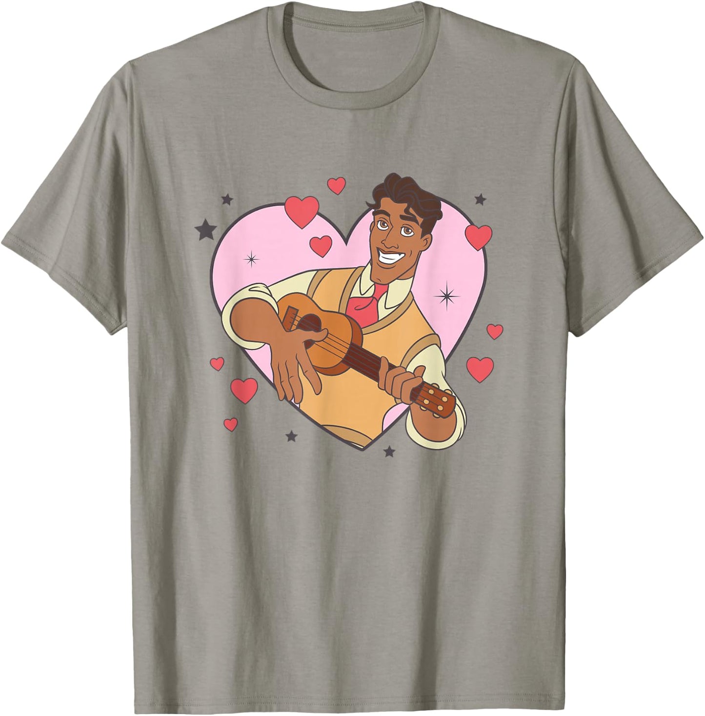 Disney The Princess And The Frog Valentine's Day Naveen Logo T-Shirt - T-Shirt | Sand