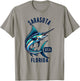 Sarasota Florida USA Fishing Design T-Shirt - T-Shirt | Sand