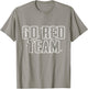 Sleepaway Summer Camp Color war Go Red Team Spirit Kids T-Shirt - T-Shirt | Sand