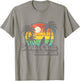 Retro Vintage Surfing & Skateboard Graphic Design Santa Cruz T-Shirt - T-Shirt | Sand