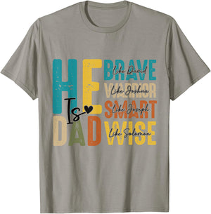 He Is Dad Christian Fathers Day Jesus Papa Religious Men T-Shirt - T-Shirt | Sand