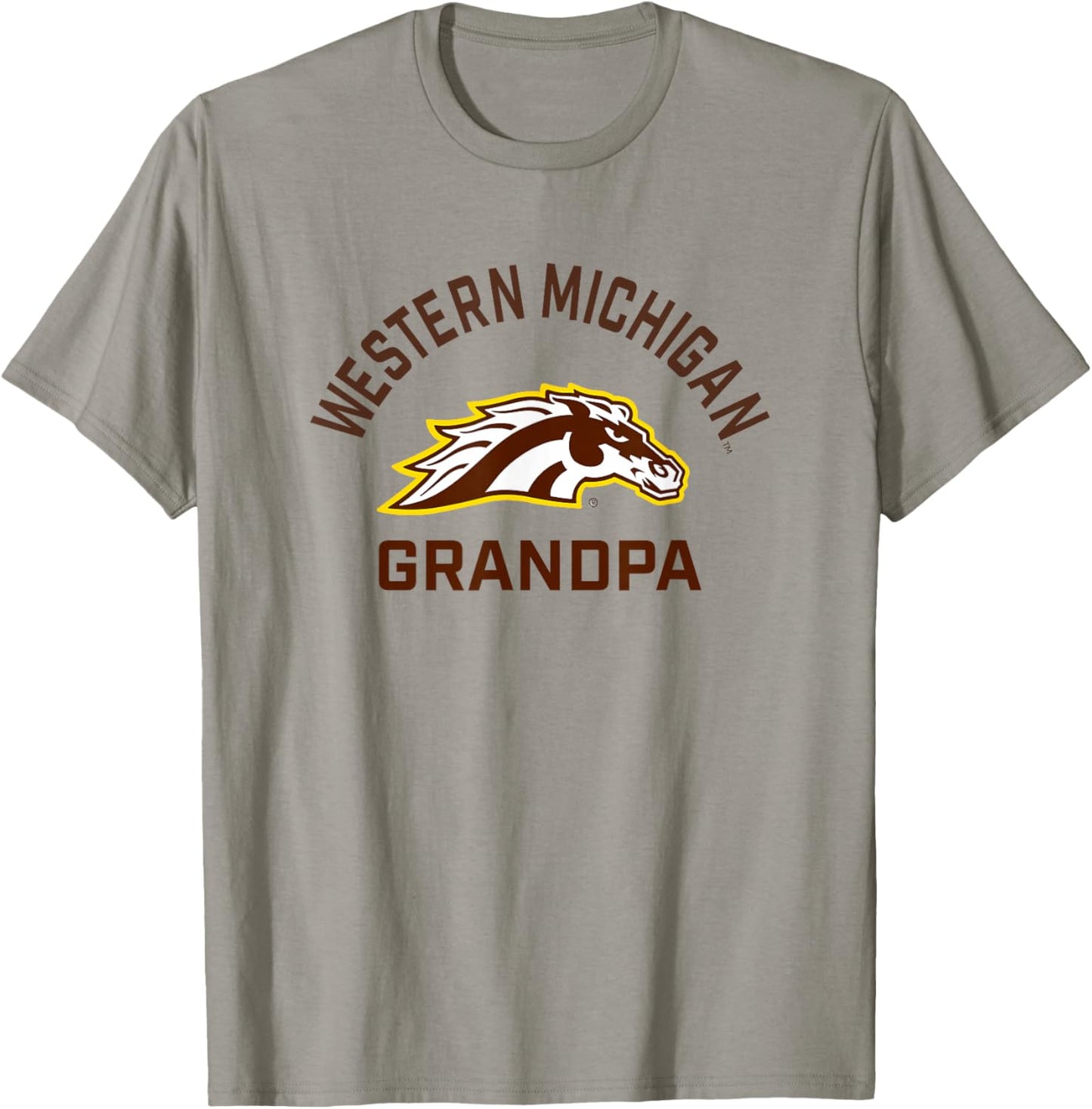 Western Michigan University Broncos Arched Grandpa T-Shirt - T-Shirt | Sand