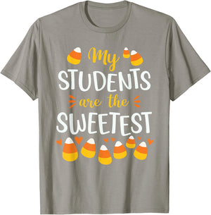 Cute Candy Corn Quote For Teacher Halloween Funny T-Shirt - T-Shirt | Sand