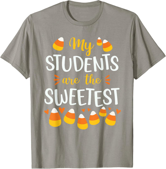 Cute Candy Corn Quote For Teacher Halloween Funny T-Shirt - T-Shirt | Sand