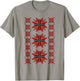 Noi Suntem Romani Traditional Romanian Folk Art Motifs T-Shirt - T-Shirt | Sand