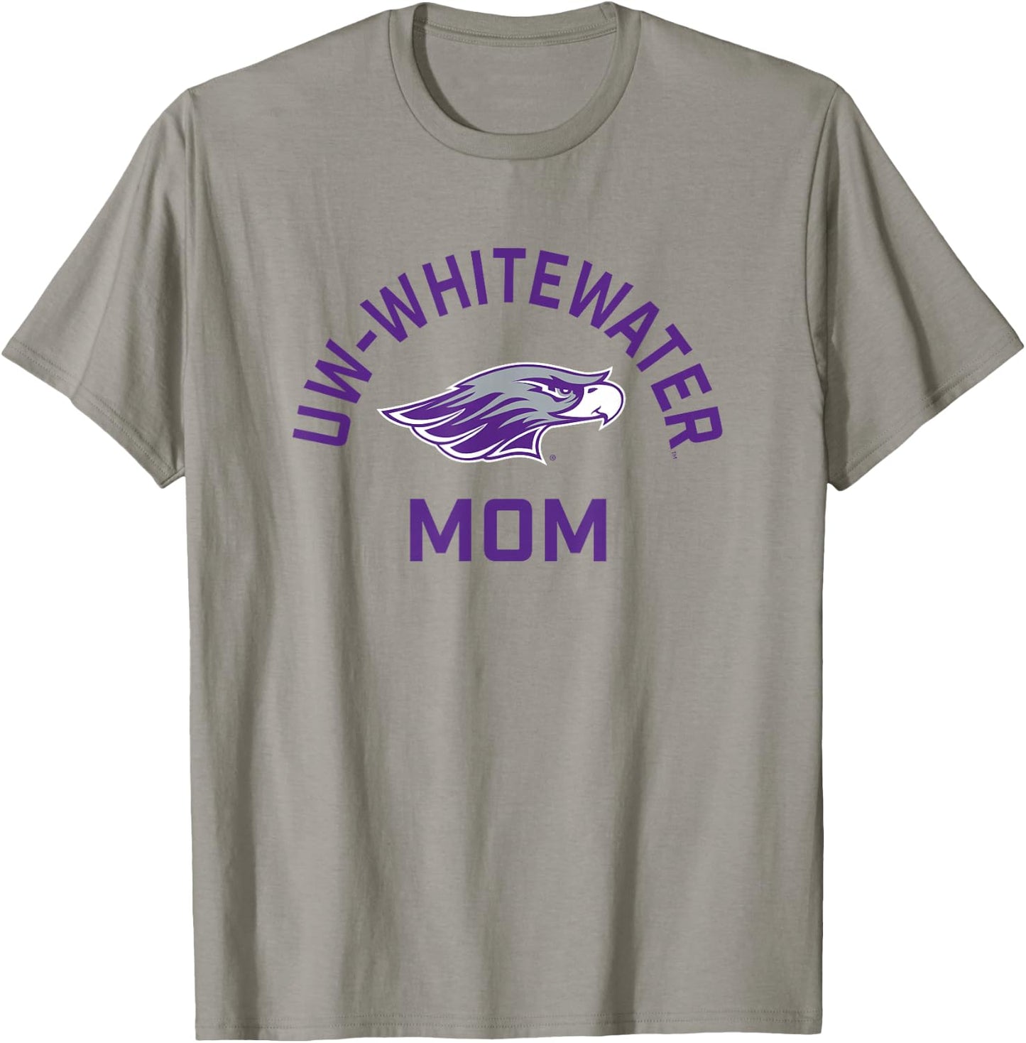 UW-Whitewater Warhawks Arched Mom T-Shirt - T-Shirt | Sand