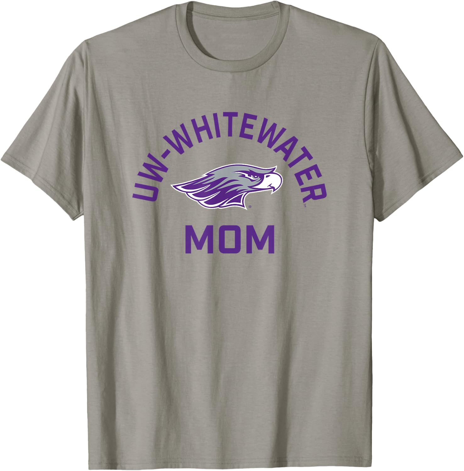 UW-Whitewater Warhawks Arched Mom T-Shirt - T-Shirt | Sand