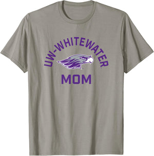 UW-Whitewater Warhawks Arched Mom T-Shirt - T-Shirt | Sand