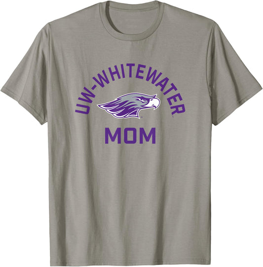 UW-Whitewater Warhawks Arched Mom T-Shirt - T-Shirt | Sand