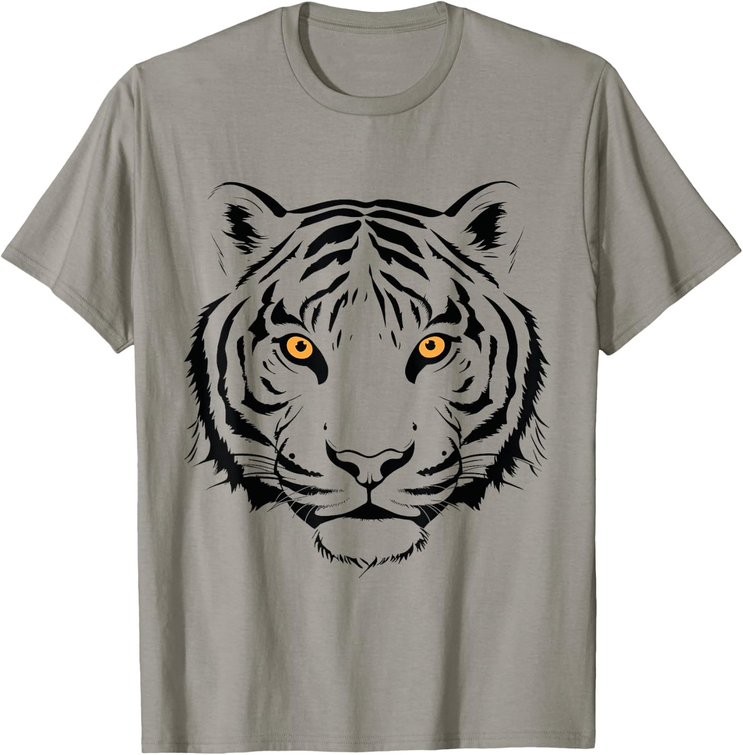 Orange Tiger Face Wild Animal Women Men Orange Tiger Head T-Shirt - T-Shirt | Sand