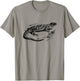 Solomon Island Skink Lizard Vintage Herpetology T-Shirt - T-Shirt | Sand