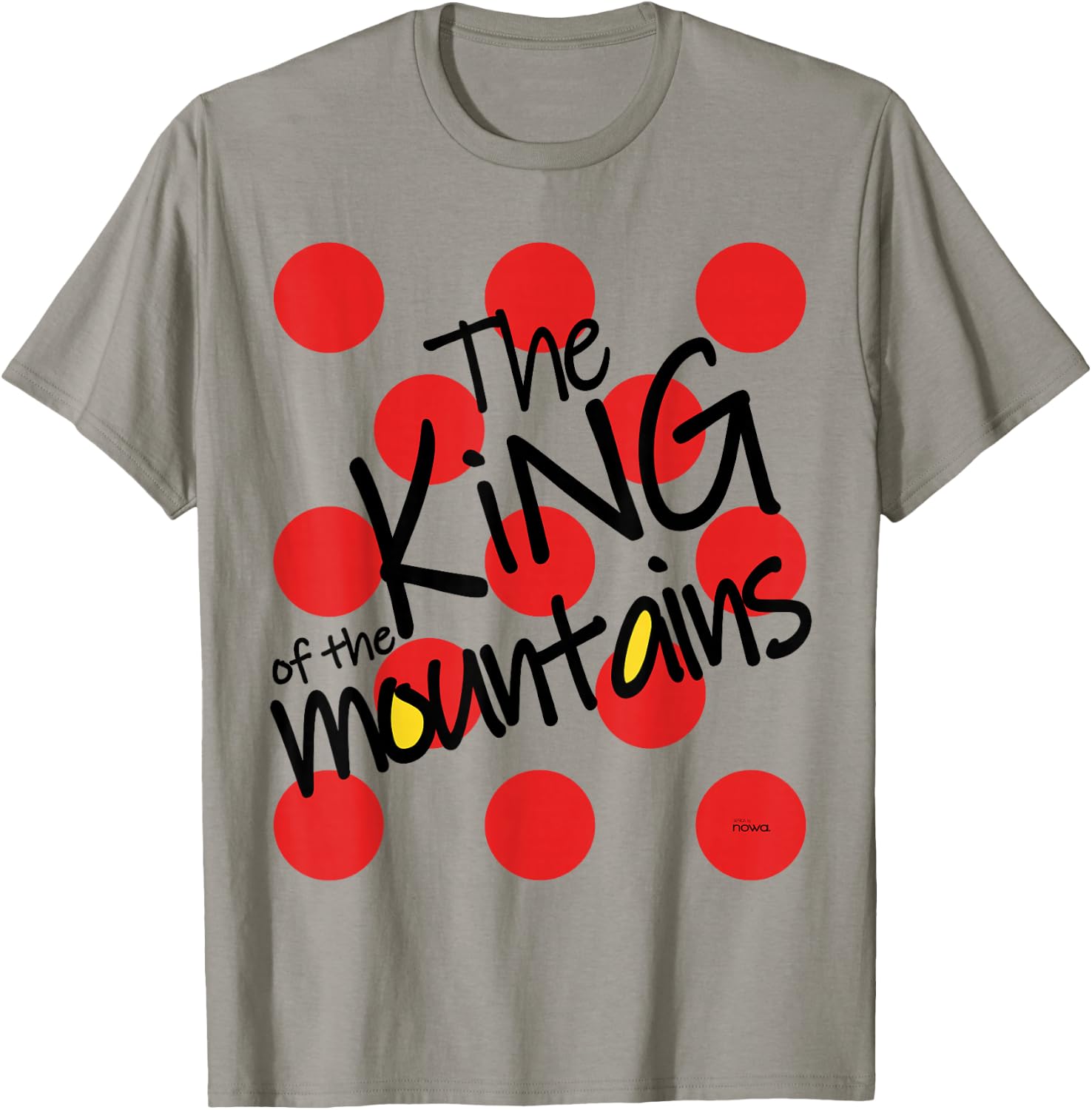 Cycling Racing Bike Bicycle Motivation King of the Mountains T-Shirt - T-Shirt | Sand