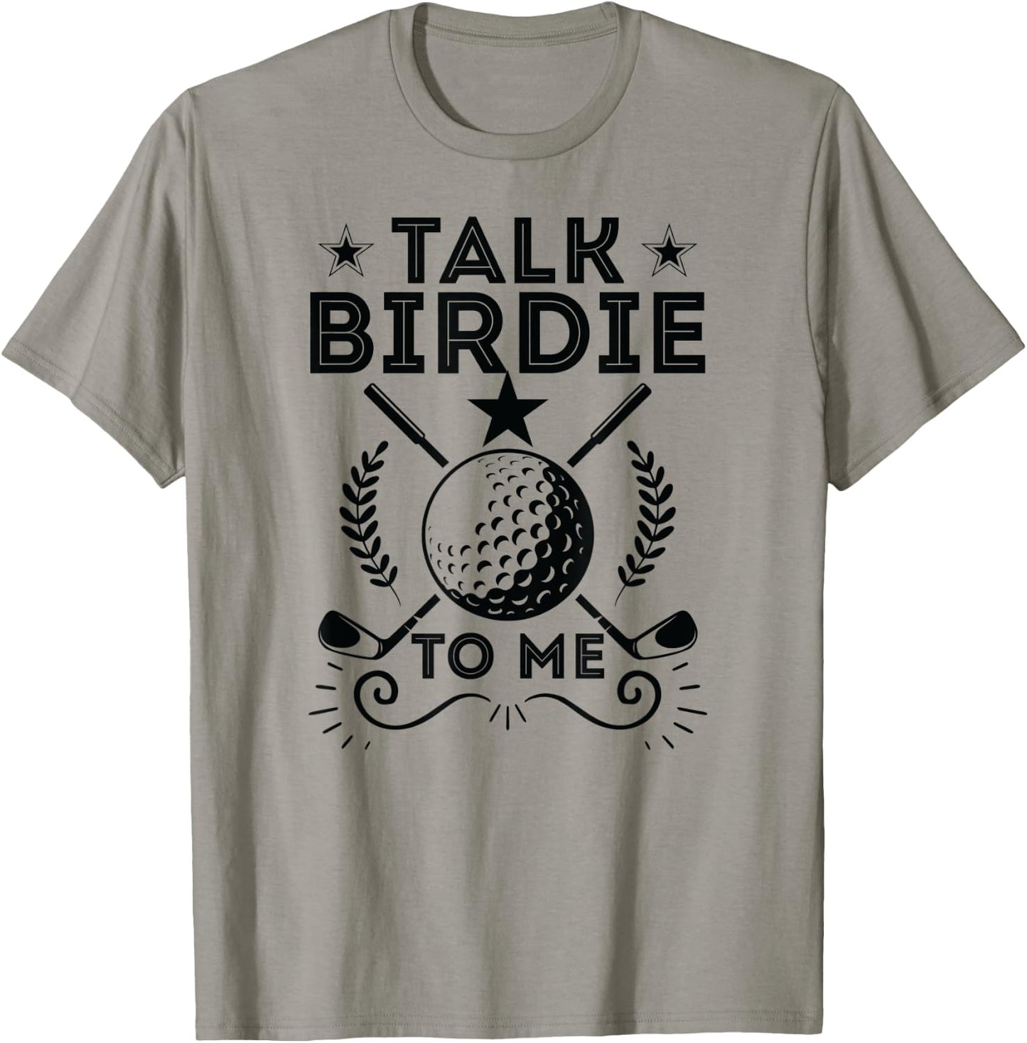 Talk Birdie To Me Funny Golf Player Pun Golfer T-Shirt - T-Shirt | Sand