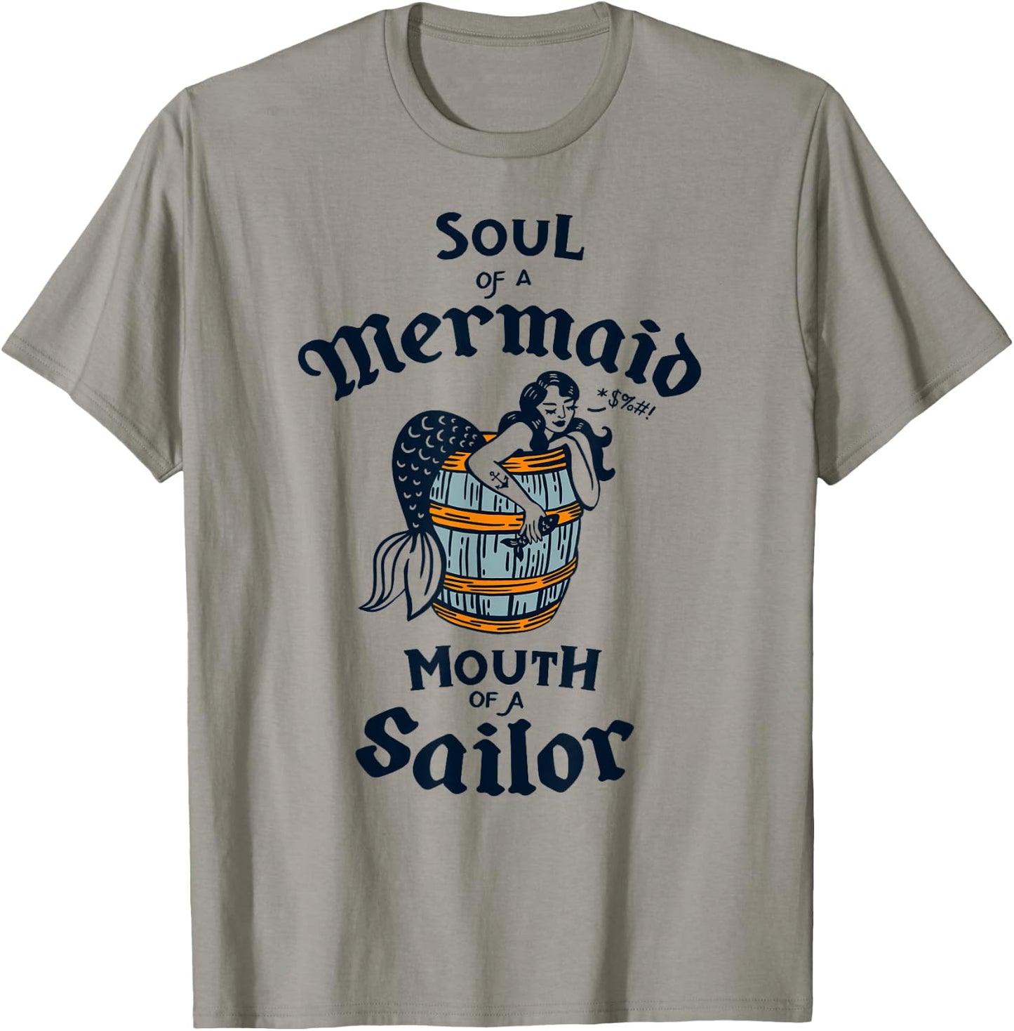 Soul Of A Mermaid: Retro Summer Mermaids Vintage Beach Pinup T-Shirt - T-Shirt | Sand