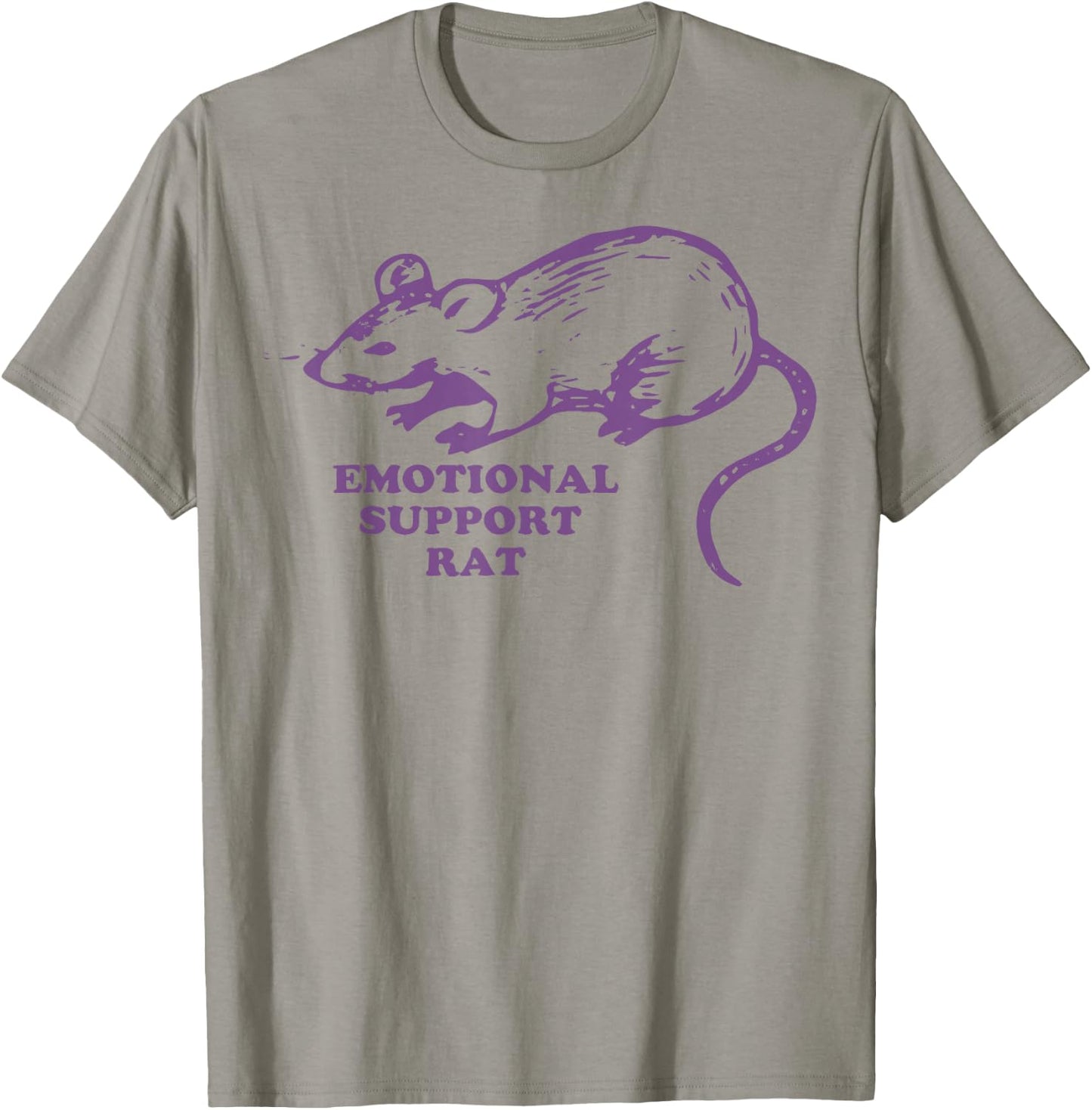 Emotional Support Rat T-Shirt - T-Shirt | Sand