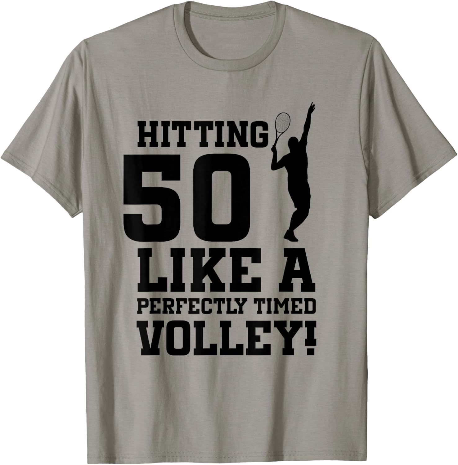 50th Birthday Tennis 50 Years Old Tennis Player Birthday T-Shirt - T-Shirt | Sand