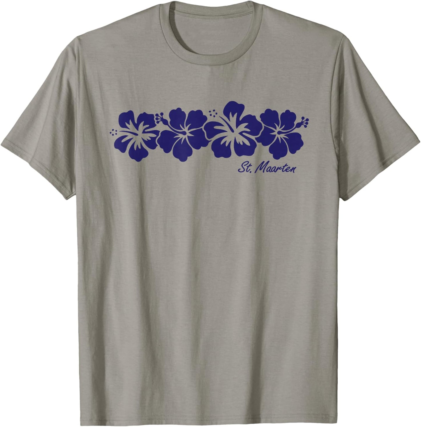 St. Maarten Hibiscus Flower Boys Girls Vacation Souvenir T-Shirt - T-Shirt | Sand