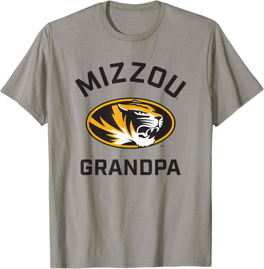 University of Missouri Mizzou Tigers Arched Grandpa T-Shirt - T-Shirt | Sand