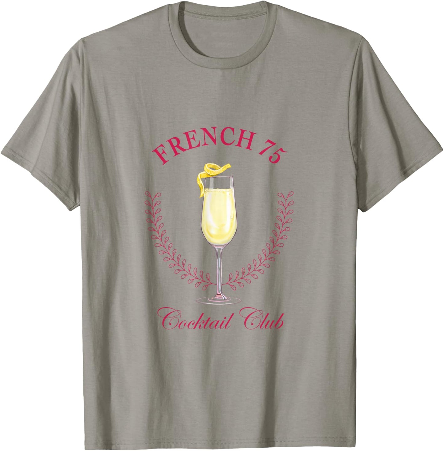 French 75 Cocktail Club T-Shirt - T-Shirt | Sand