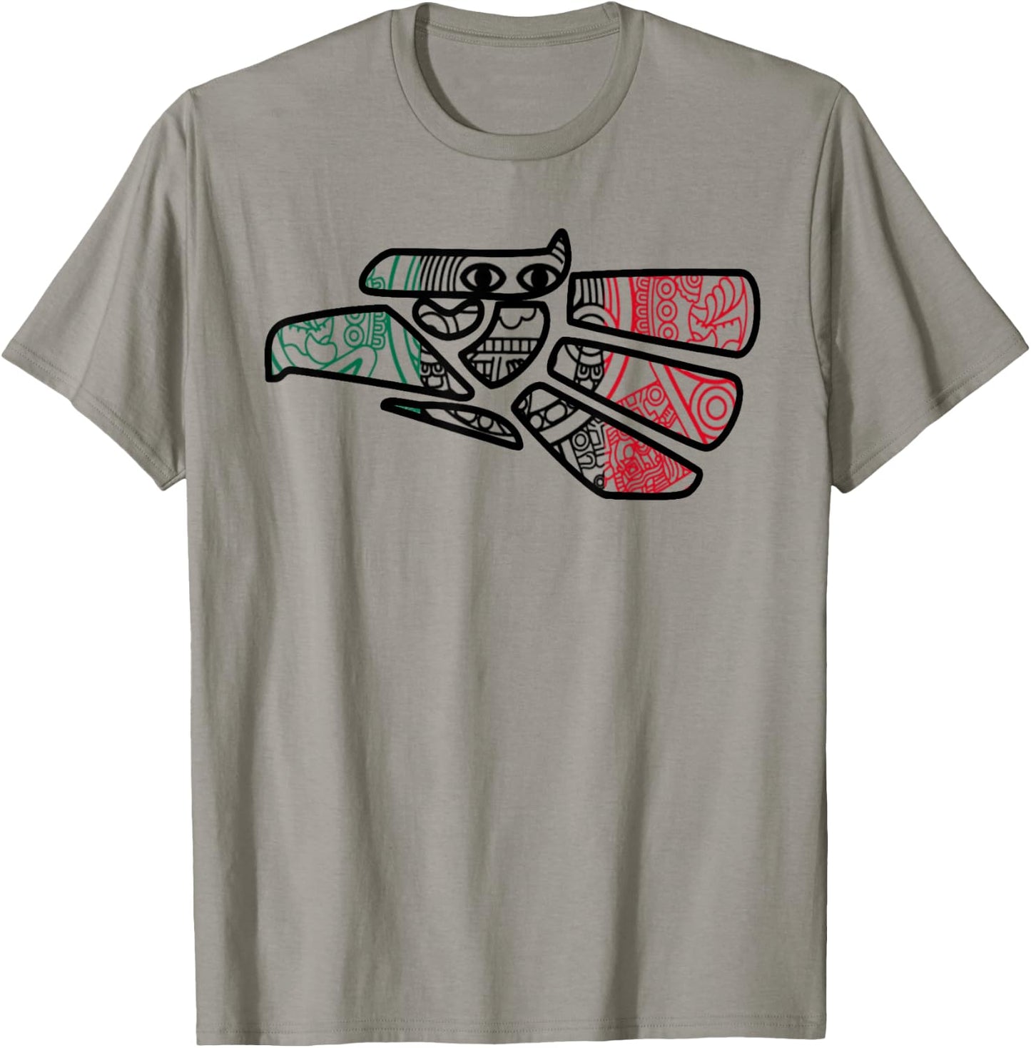 Hecho En Mexico Aztec Calendar Mexican Eagle T-Shirt - T-Shirt | Sand