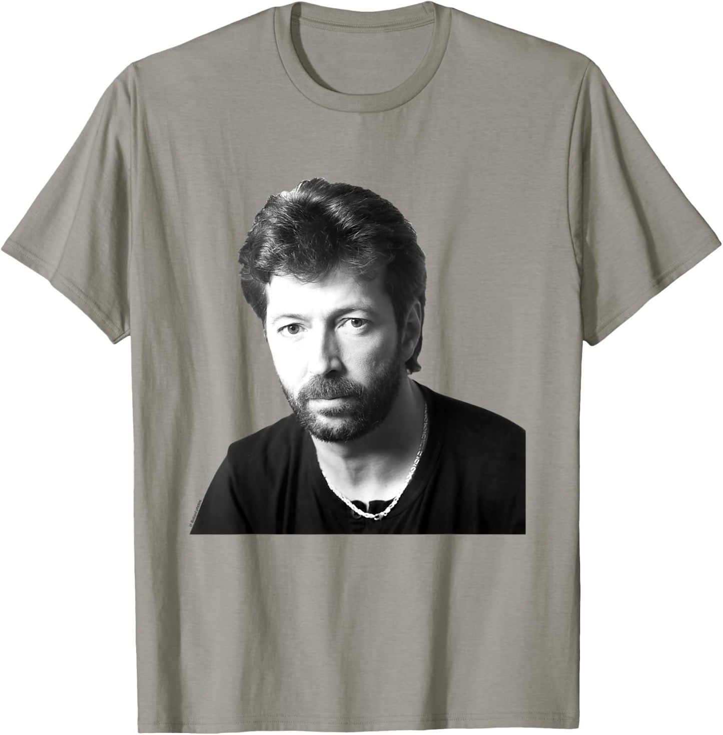 Eric Clapton Portrait 1985 By Allan Ballard T-Shirt - T-Shirt | Sand
