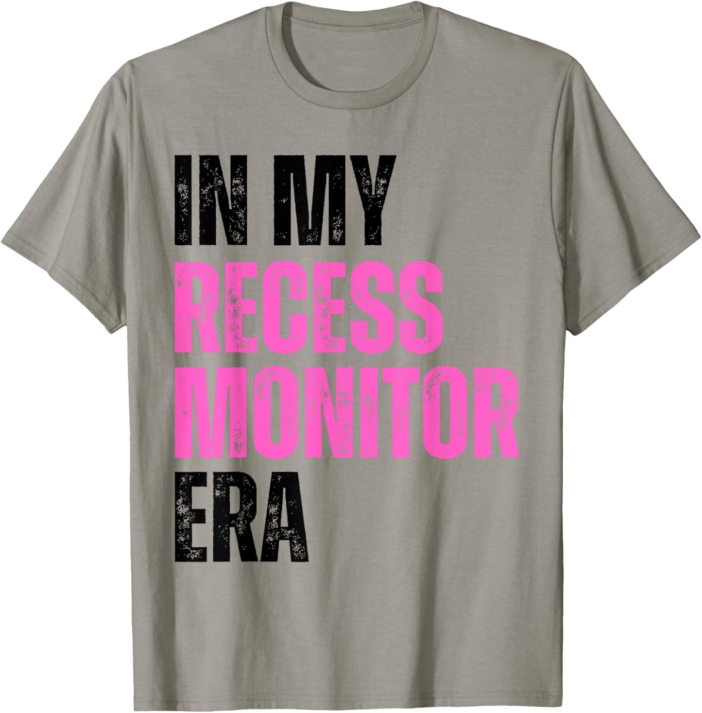 Vintage In My Recess Monitor Era Recess Crew Back To School T-Shirt - T-Shirt | Sand