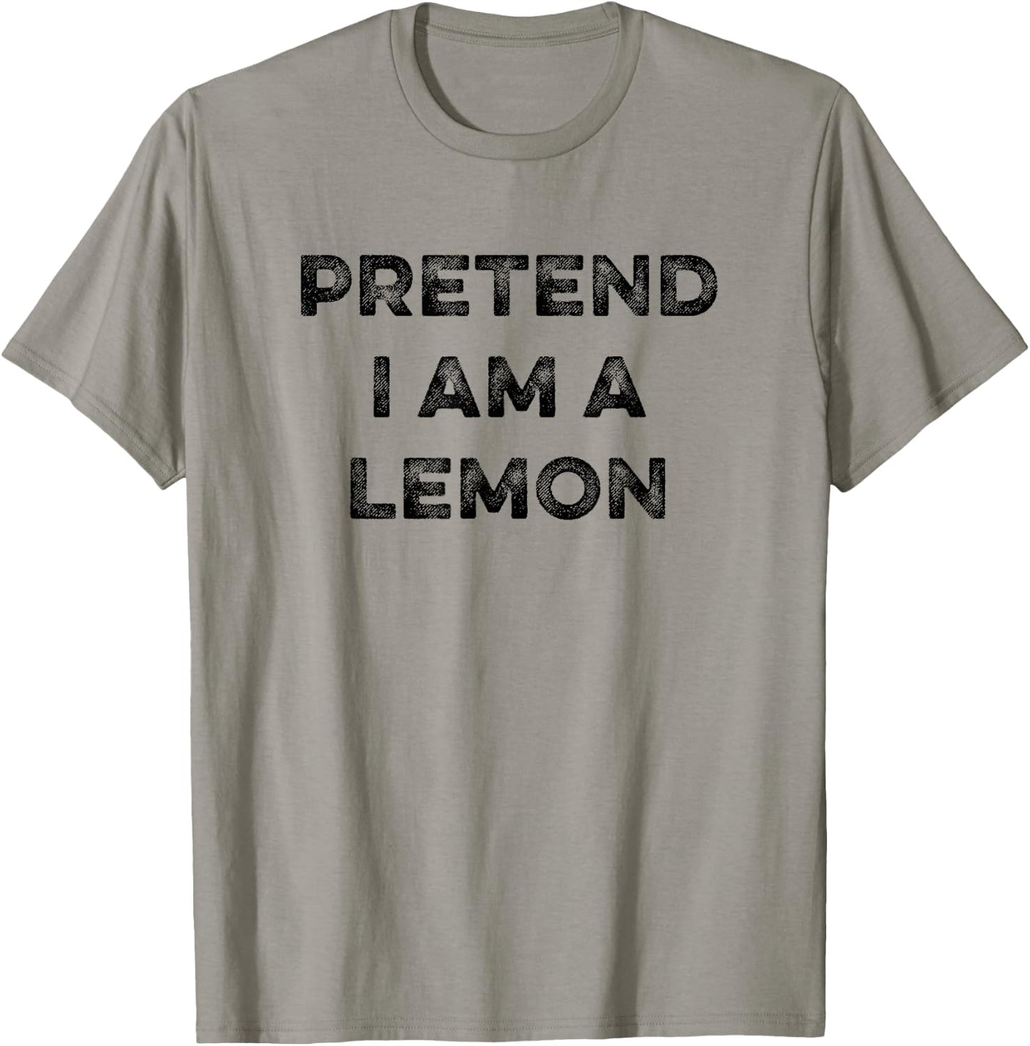 Pretend I Am A Lemon Funny Sarcastic Halloween Lazy Costume T-Shirt - T-Shirt | Sand