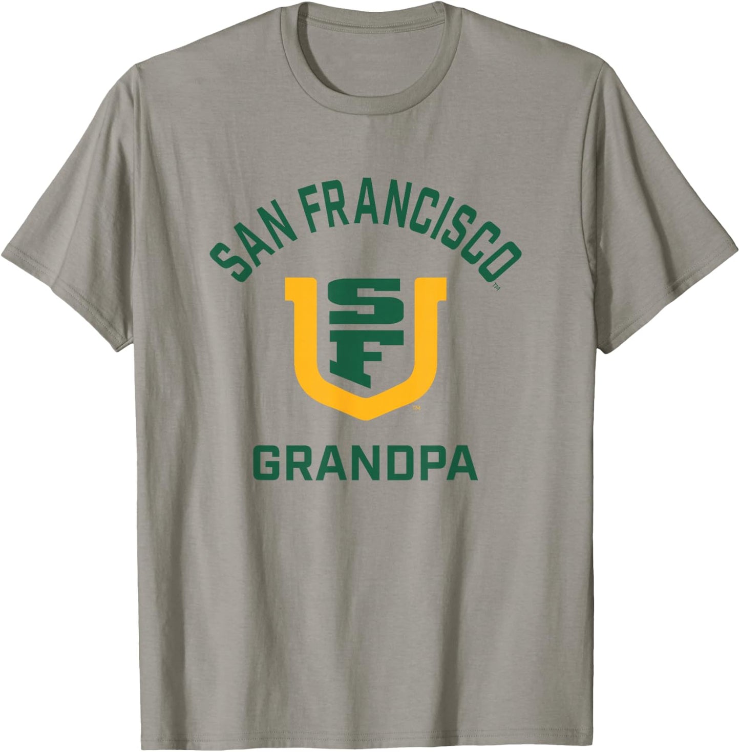 University of San Francisco USF Dons Arched Grandpa T-Shirt - T-Shirt | Sand