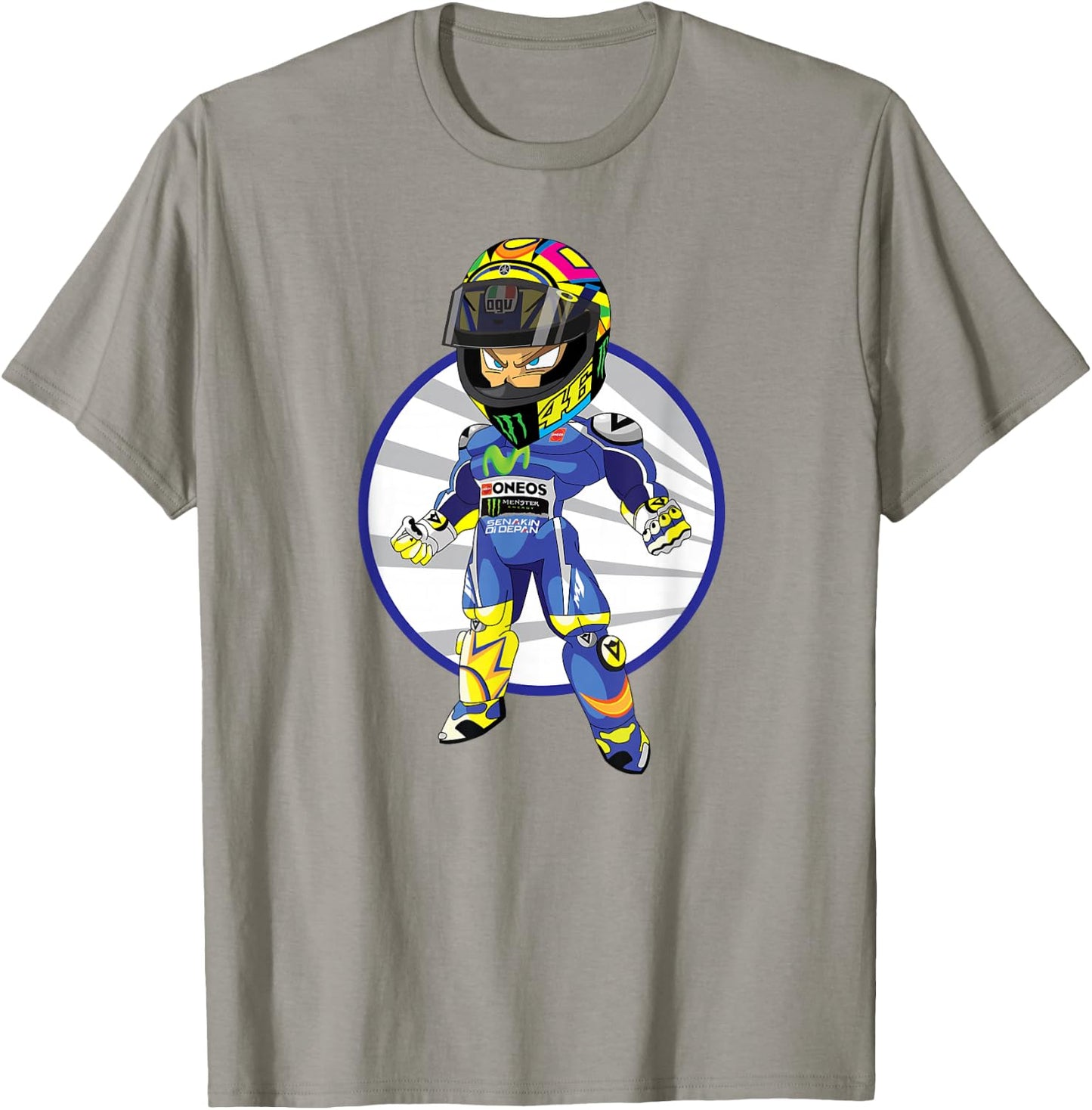 Corsa Designs Forza Vale Moto GP Motorcycle Racing T-Shirt - T-Shirt | Sand