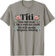 Mother's Day Titi Aunt Titi Auntie - Grey, Women's, Small, Classic Fit, Short Sleeve, Cotton 50% Polyester 50% T-Shirt - T-Shirt | Sand