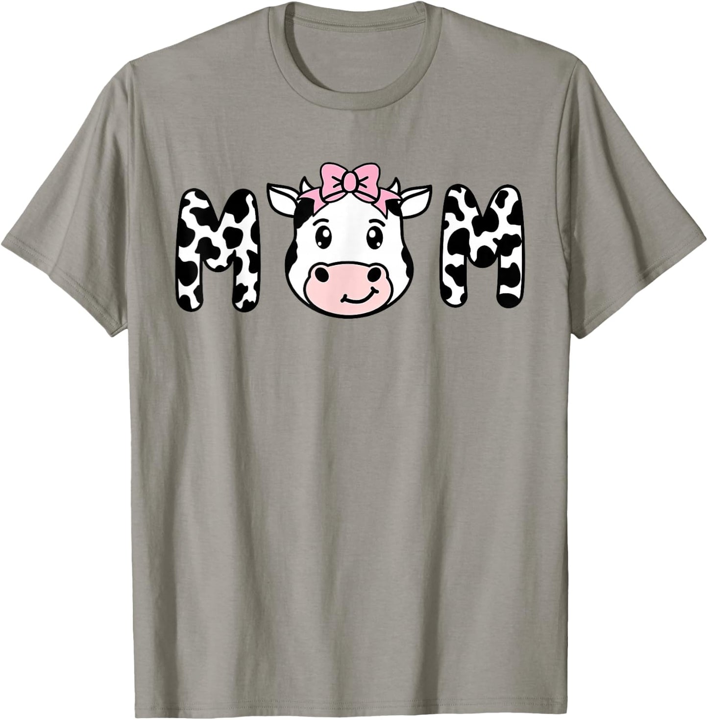 Cow MOM Birthday Family Matching Mothers Day Boy Girl Farm T-Shirt - T-Shirt | Sand
