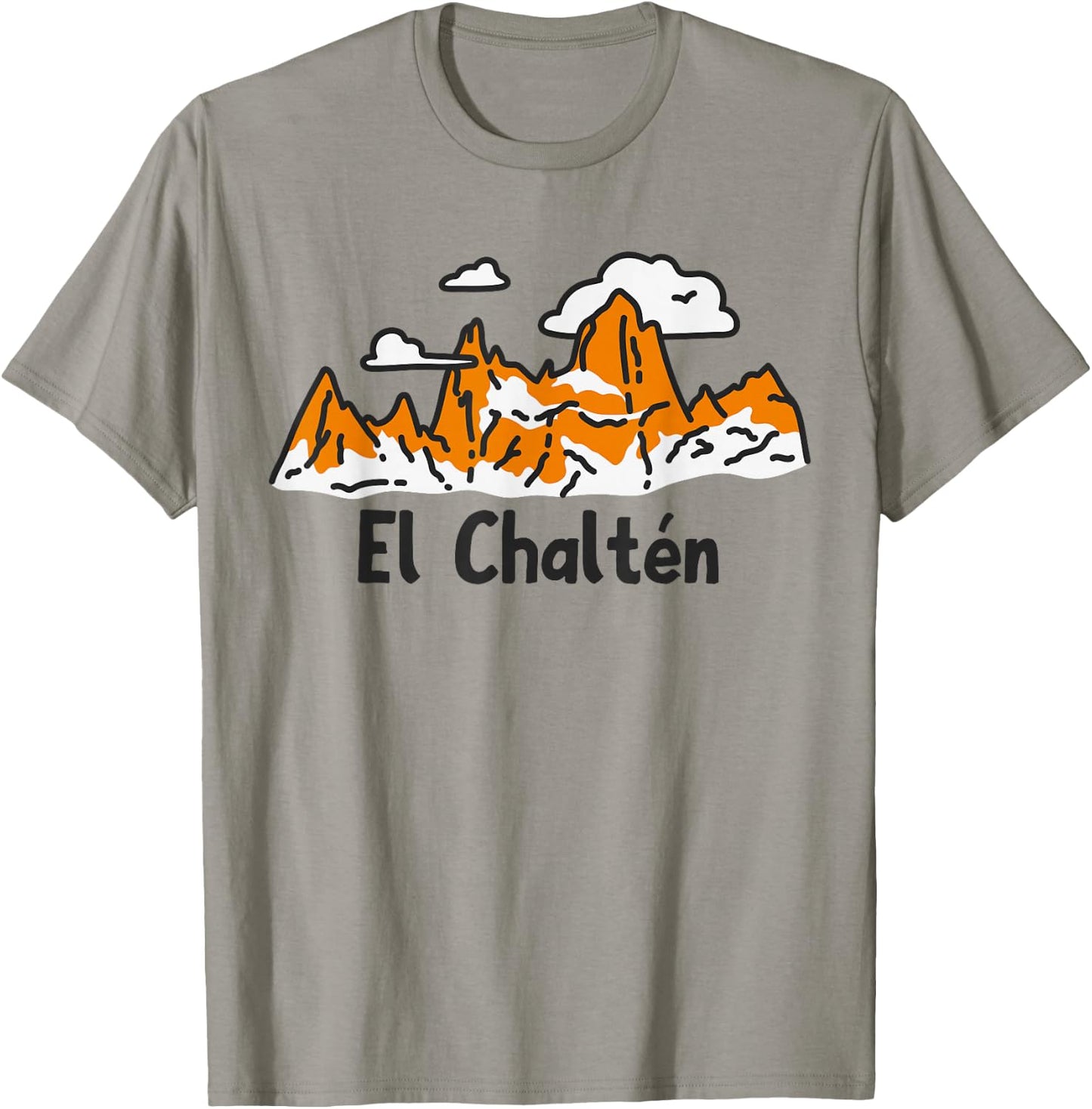 Mt. FITZ ROY Mountain Range EL CHALTEN T-Shirt - T-Shirt | Sand