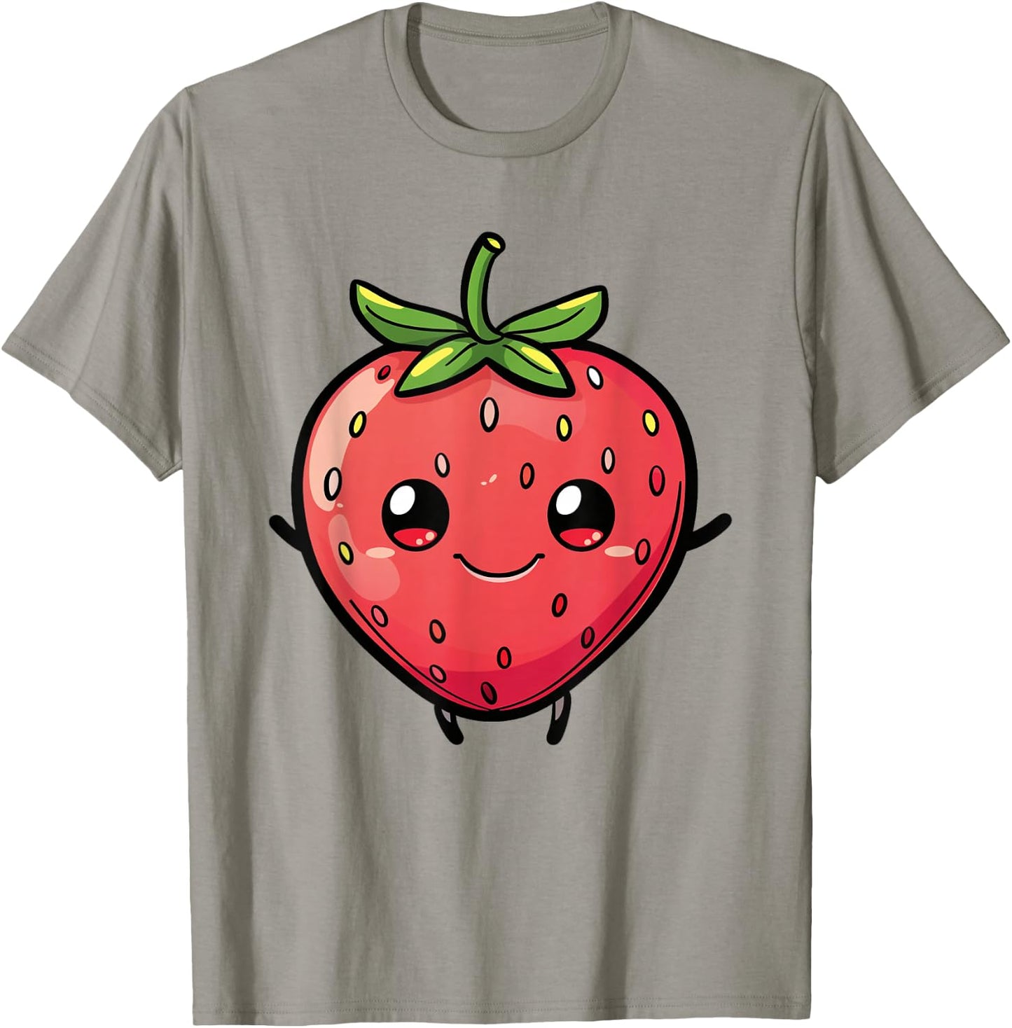 Cute Strawberry - Funny Strawberry Fruit T-Shirt - T-Shirt | Sand