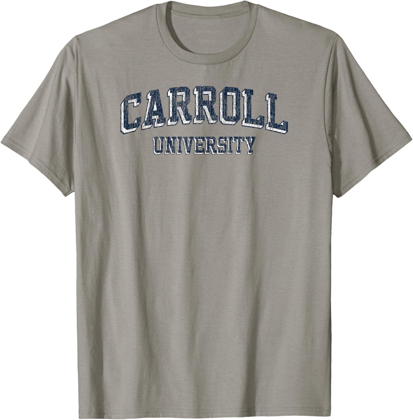 Carroll Pioneers Retro Arch Orange Officially Licensed T-Shirt - T-Shirt | Sand