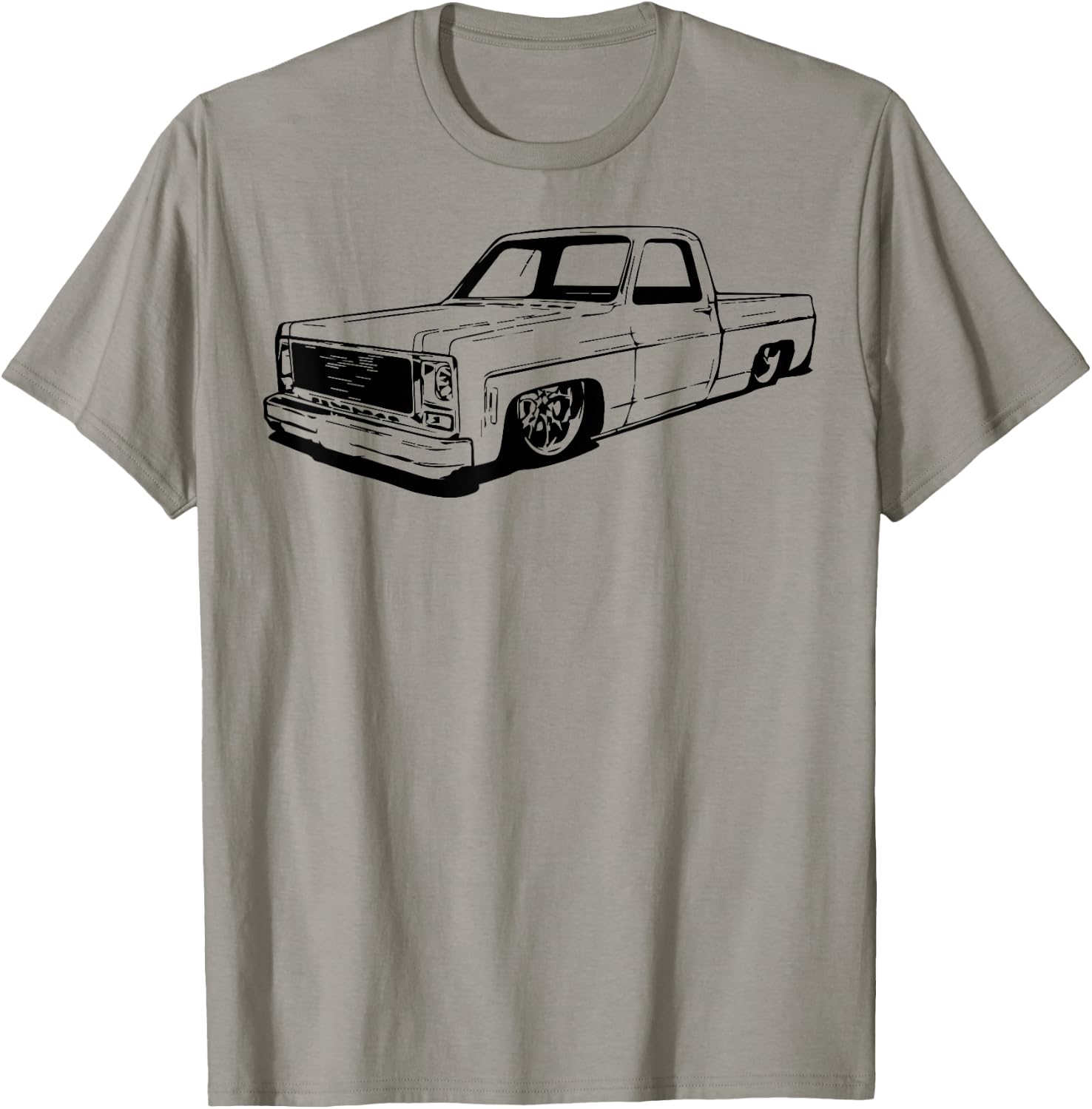 Vintage 73-87 Mini C10 Truck Slammed Graphic Dad Gag Father T-Shirt - T-Shirt | Sand