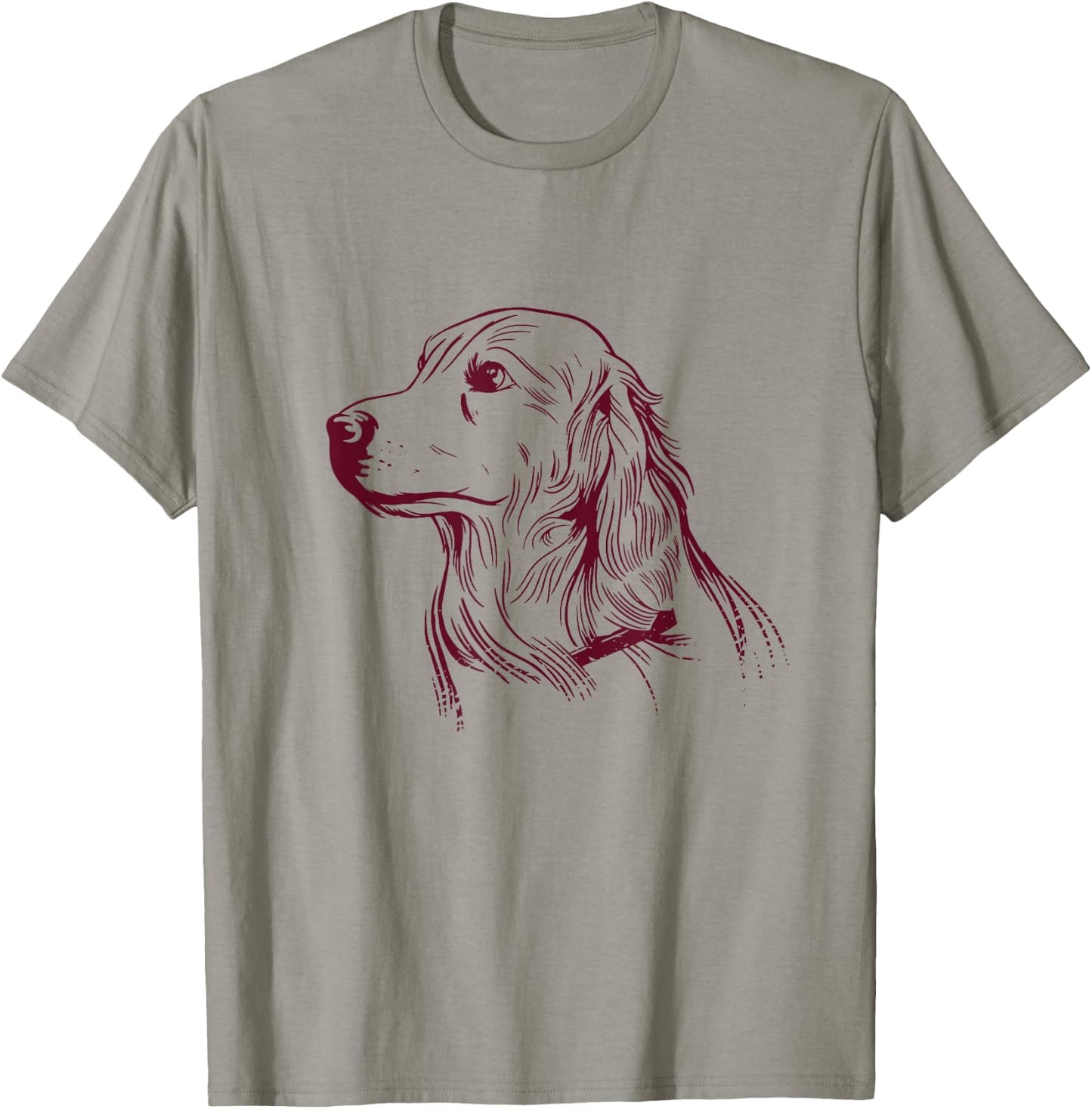Golden Retriever Portrait Dog Owner Yellow Graphic T-Shirt - T-Shirt | Sand