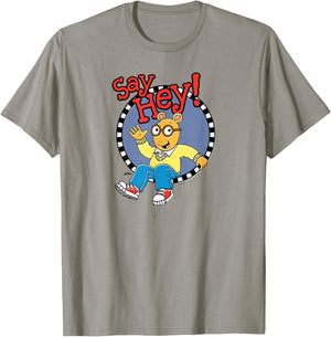 Arthur Say Hey Arthur Waving Logo T-Shirt - T-Shirt | Sand