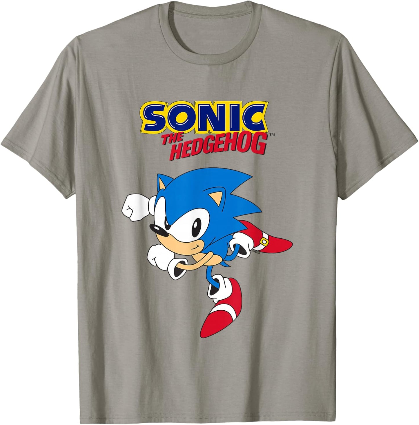 Sonic The Hedgehog Classic Sonic Running Cool Shot T-Shirt - T-Shirt | Sand