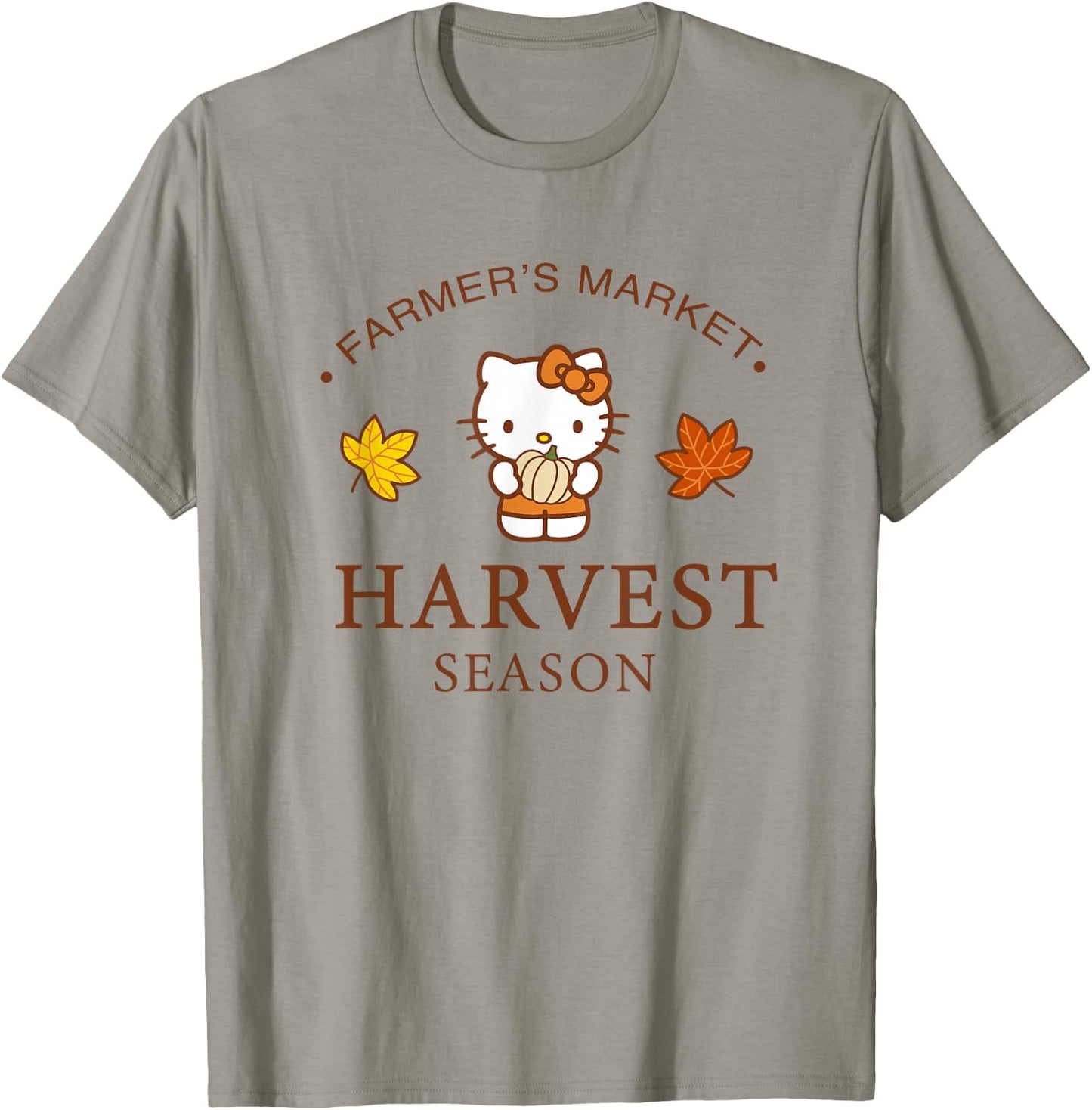 Hello Kitty Harvest Season Farmer's Market T-Shirt - T-Shirt | Sand