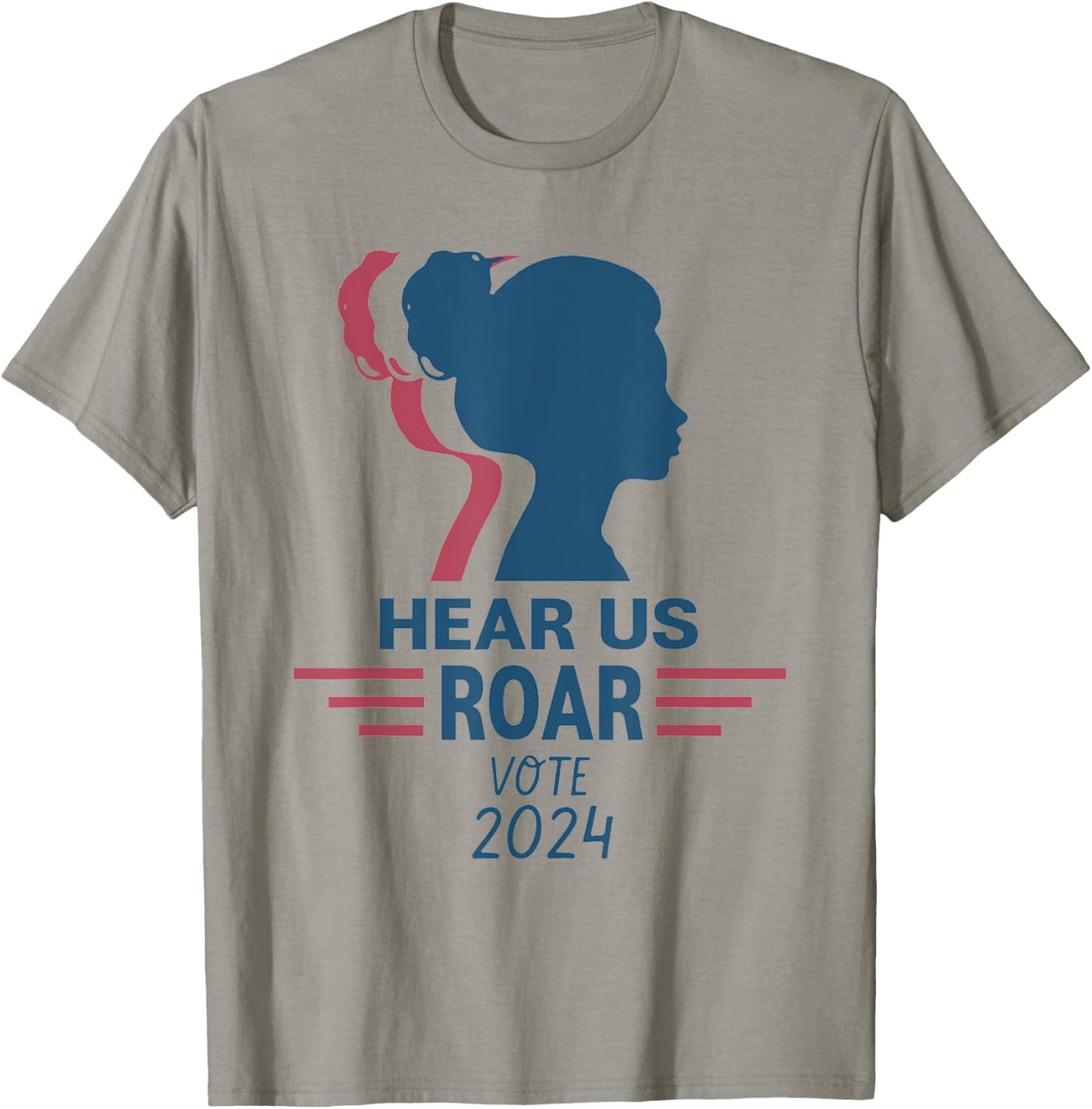 Hear US Roar Vote 2024 Women's Right T-Shirt - T-Shirt | Sand