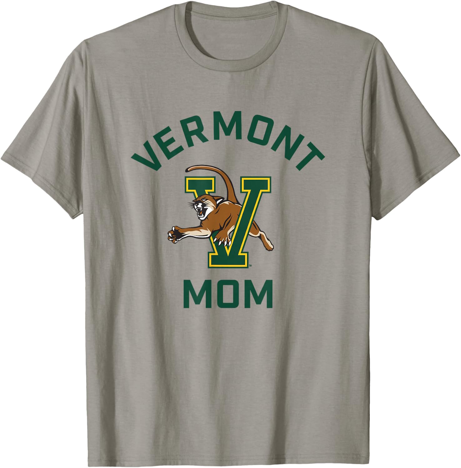 University of Vermont Catamounts Arched Mom T-Shirt - T-Shirt | Sand