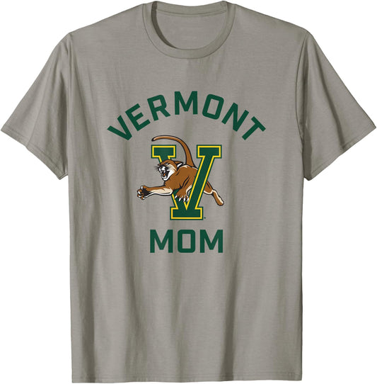 University of Vermont Catamounts Arched Mom T-Shirt - T-Shirt | Sand