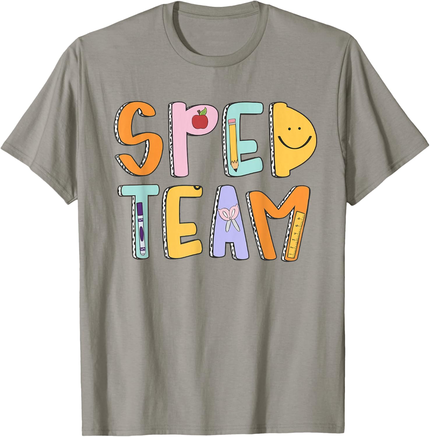 Women Special Education Teacher Back To School SPED Team T-Shirt - T-Shirt | Sand