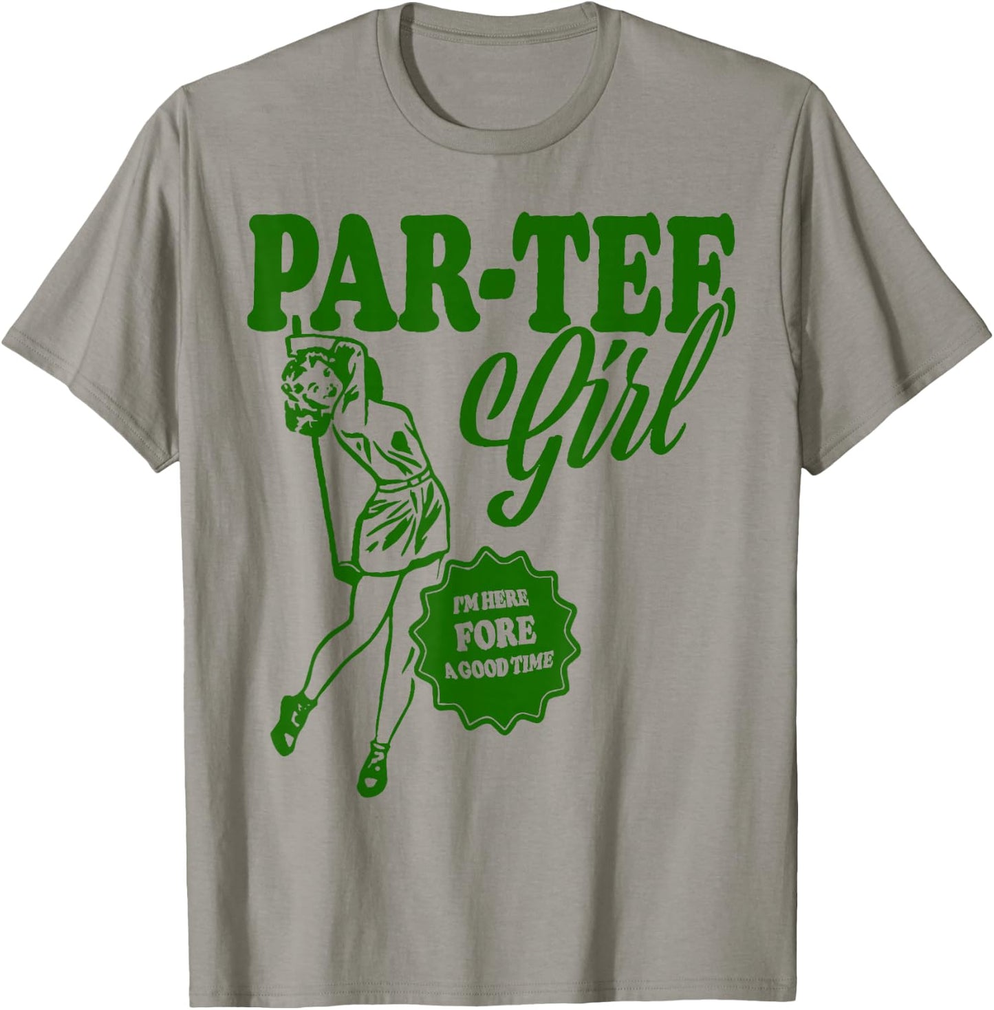 Girl Golfer Shirt | Funny Par Girl for Golf Lovers T-Shirt - T-Shirt | Sand